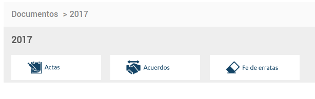 Actas, acuerdos, fe de erratas
